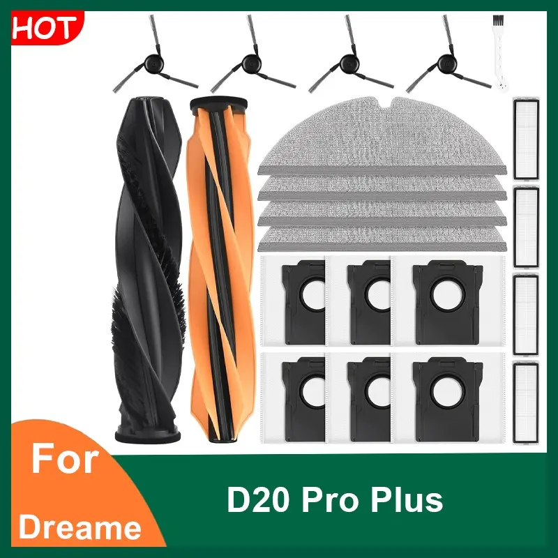 Replacement Parts Kit for Dreame D20 Pro Plus Robot Vacuum, Accessories Kit