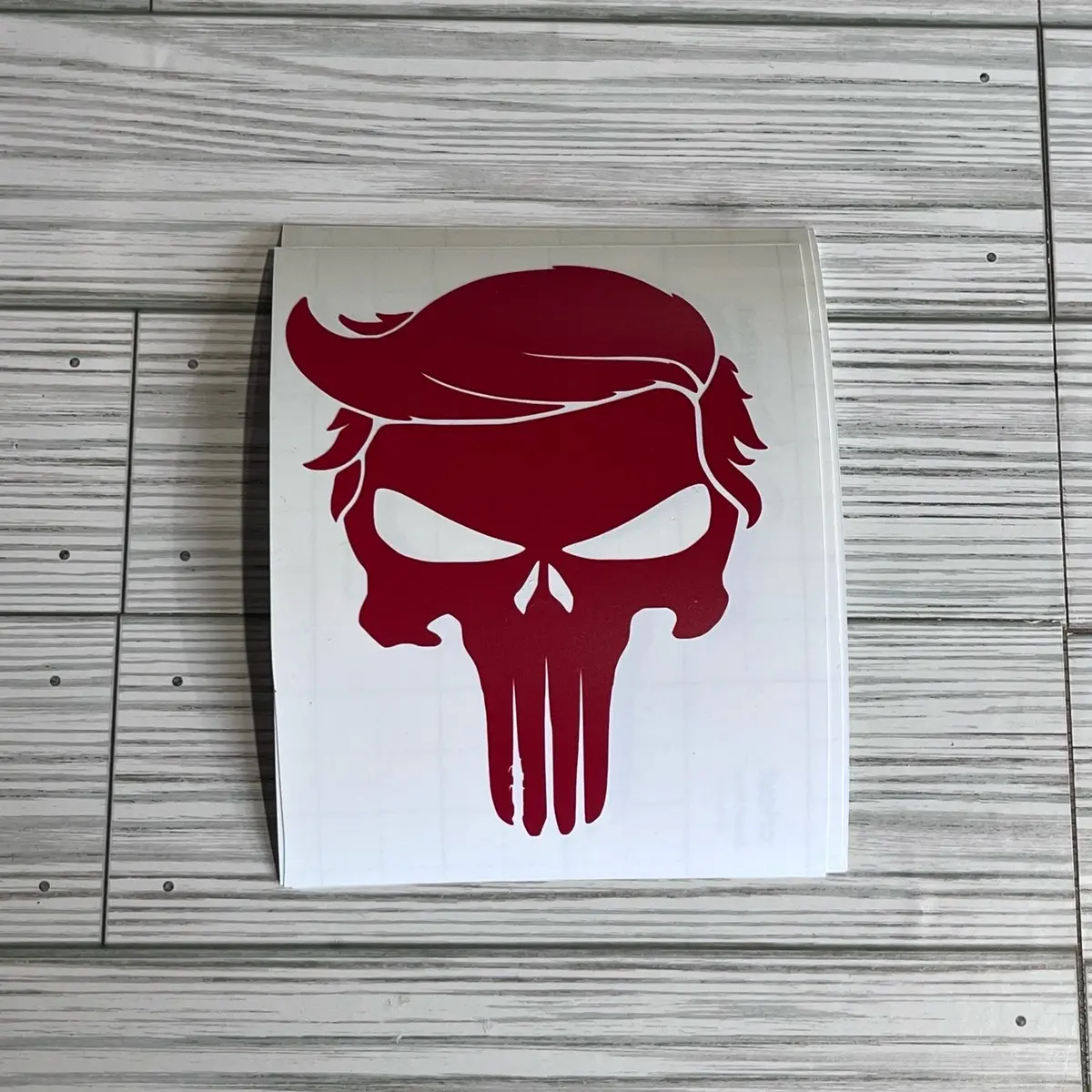 Punisher Trump skull decal