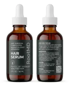 RootMD Hair Serum - DHT Defense - Best Options for Thicker Healthier Hair Serum with Rosemary Oil, Saw Palmetto, Pumpkin Seed Oil, Jojoba Sunflower Oil, Peppermint Oils 2 FL OZ 60 ML