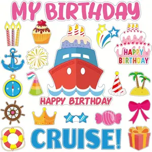 27pcs Numbered 1-27 Funny Birthday Cruise Door Magnets - Reusable Rubber Magnetic Decorations Refrigerator Decorating Magnet Suitable for Cruise Ship Cabin, Refrigerator, Office, Car - Party Favors & Numbered Magnets for & s - Home Decor