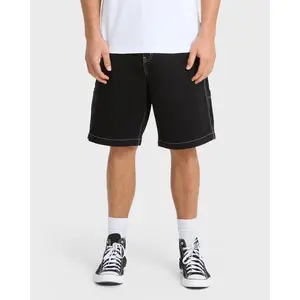 Quiksilver | Mercury Carpenter Denim Short | 100% Cotton Embroidered Logo Relaxed Fit | Everyday Wear & Casual Streetwear