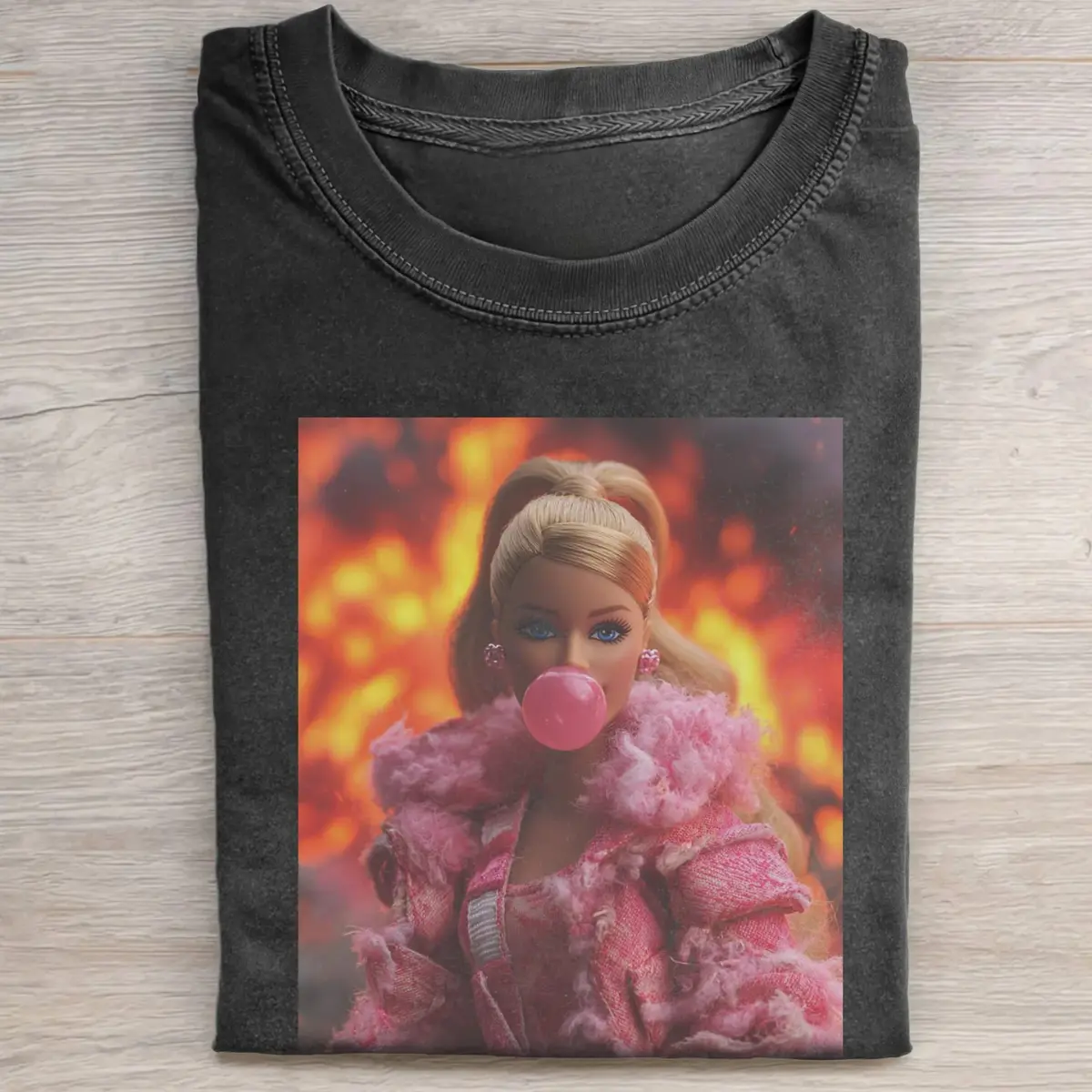 Pink Barbiecore Icon T-Shirt, Minimal Barbie Meme Graphic Tee, Clean Y2K Pink Aesthetic Shirt, Casual Short Sleeve Unisex Tee