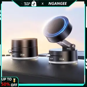 Vacuum Magnetic Phone StandStrong Magnet, Magnetic Phone Car Holder, Suction Cup Holder, Manual Magnetic Vacuum Adsorption Car Mobile Phone Holder