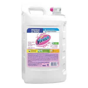 Vanish Crystal White Liquido d 9 L Multi-Purpose Fabric Softener Protects Clothes Whitens Whites