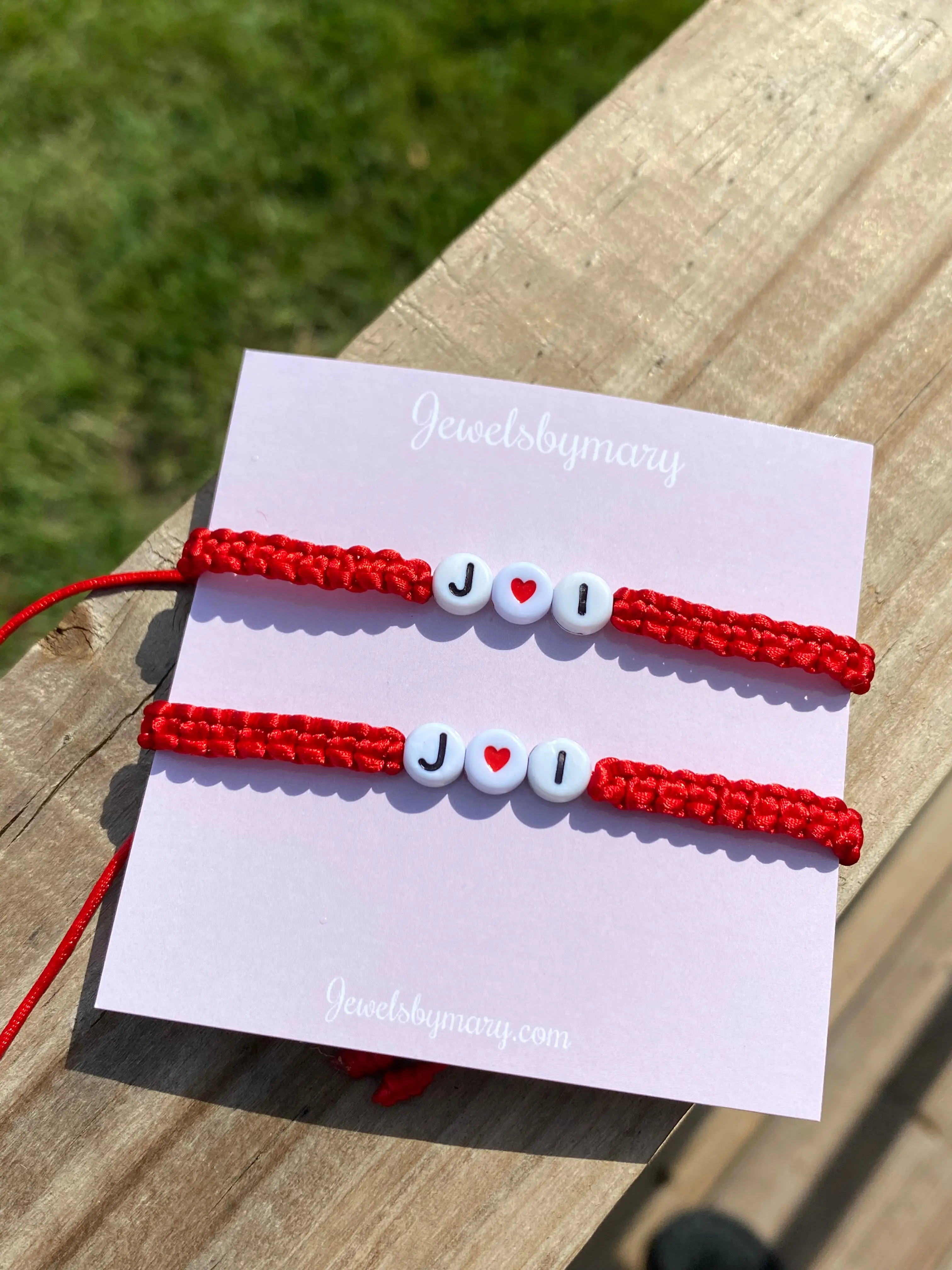 Couples initial bracelet SET Couples initial bracelet SET