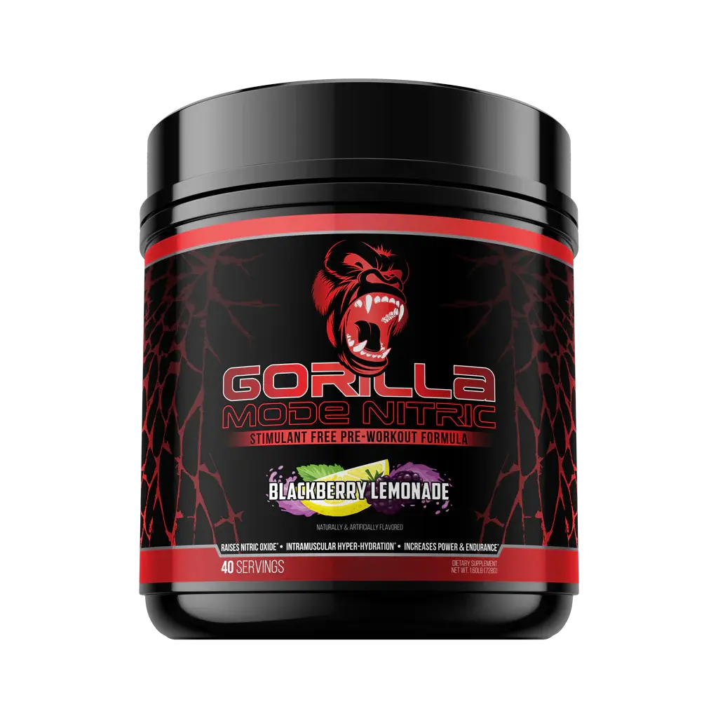 Gorilla Mode Nitric by Gorilla Mind – Stim-Free Pump Pre-Workout & Nitric Oxide Powerhouse, Fitness, Supplement,summerwins