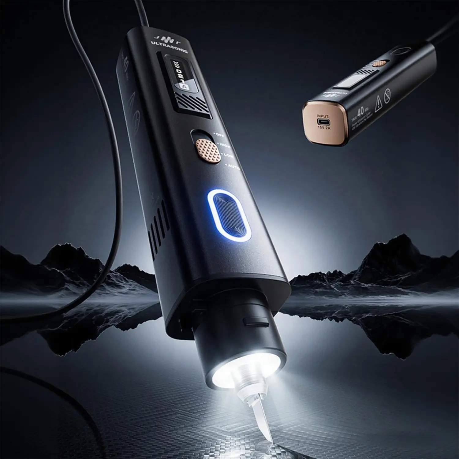 Ultrasonic Cutter & Polisher 35w 40khz, Precision Trimming Knife for DIY Crafts, Ideal Power Tools for Plastic Cutting, Perfect Gift for Men, Rotary Tool