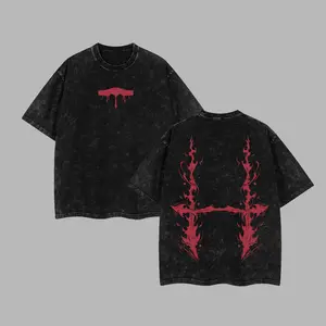 [NeoTokyoStatic] Womb Cursed Choso - Jujutsu Kaisen Anime Retro Unisex Acid Washed T-Shirt, Hoodie, 100% Heavy Cotton Oversized Unisex Anime Merch, Soft Cotton Streetwear Clothes, Unisex Manga Apparel, Gift for Anime Fans, Christmas Gift