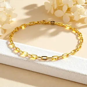 S925 sterling silver gold-plated bracelet, adjustable, minimalist & DIY customizable. Stylish versatile for daily/parties/outfits, outdoor-friendly. Ideal gift for Black Friday/Christmas.