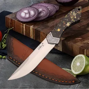 Multi-functional boning knife, handmade kitchen knife, scabbard vegetable knife, suitable for home kitchen, outdoor camping barbecue