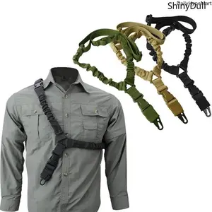 Tactical Solid Nylon Single-Point Sling, High-Strength Climbing Rope Strap, Adjustable (78-107cm) for Gun Safety Carry
