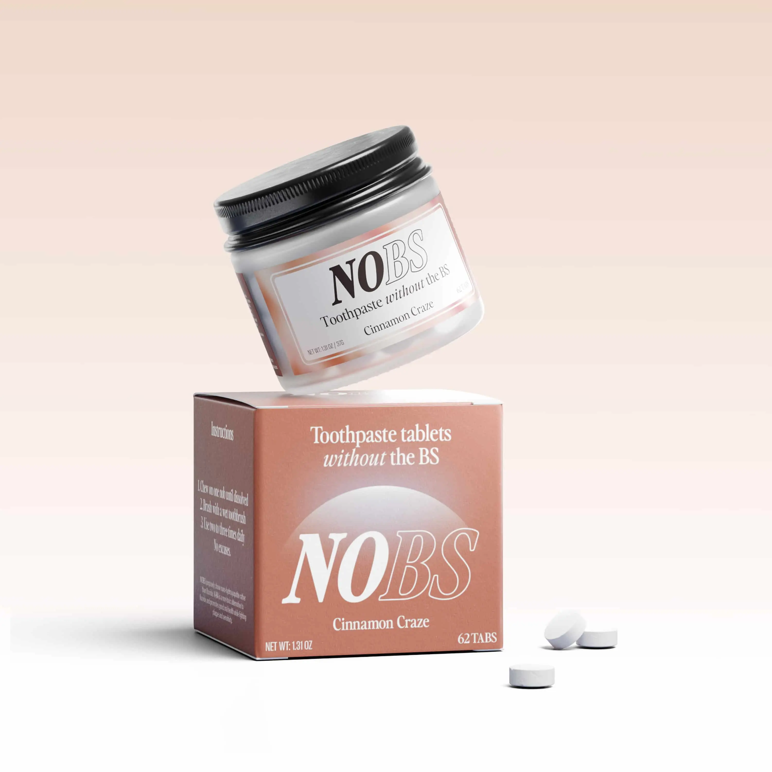 NOBS Toothpaste Tablets (Cinnamon Craze) NOBS Toothpaste Tablets (Cinnamon Craze)