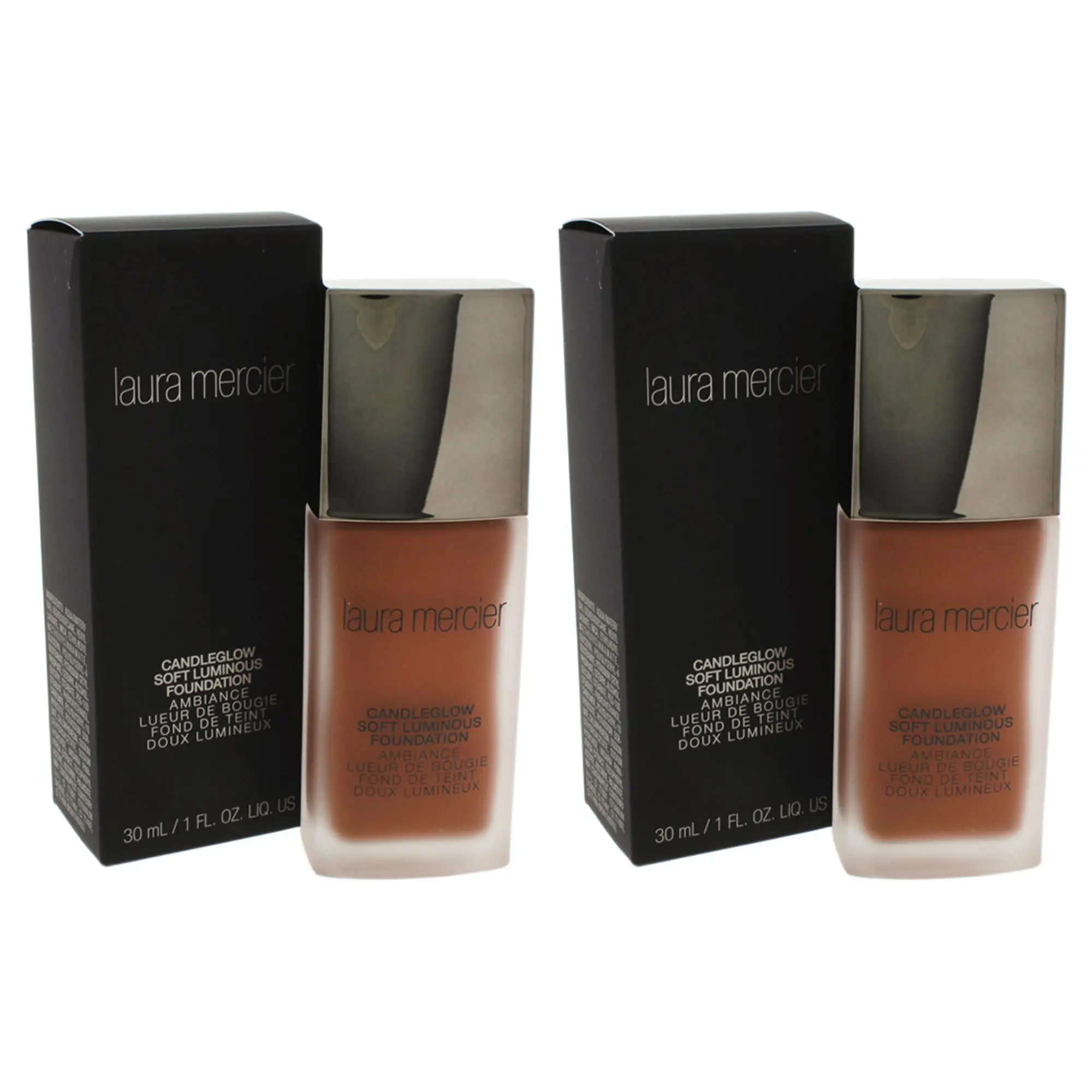Candleglow Soft Luminous Foundation - Chestnut by Laura Mercier for Women - 1 oz Foundation - Pack of 2
