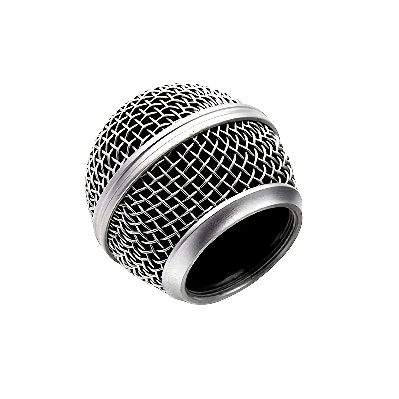 10pcs SM58 Handheld Microphone Protection Covers - Metal Mesh, Inner Foam Audio Accessory for XLR Connector Microphones