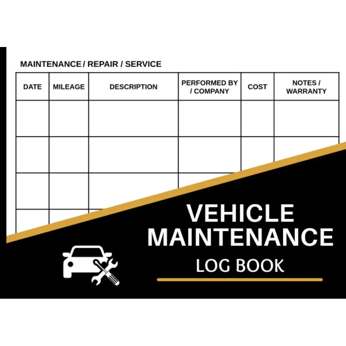 Car Maintenance Log Book: Vehicle Maintenance Log Book - Repair And Service Record Book for Cars, Trucks & Motorcycles - Small Size 8.25" x 6" Paperback – May 27, 2021