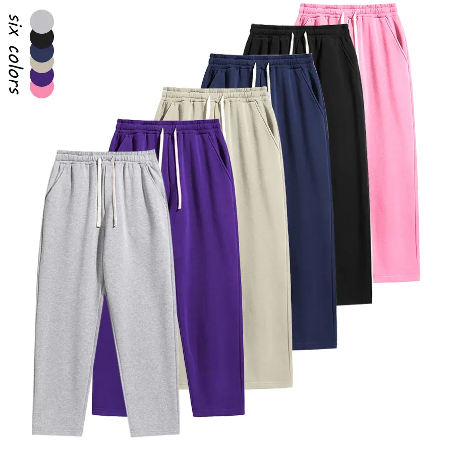 Men's Casual Joggers, Regular Fit Polyester Sports Pants with a Mid-Waist for Winter Yoga and Everyday Wear