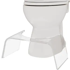 Squatty Potty - Ghost Acrylic Toilet Stool - Doctor Recommended - Relieves Bloating - Feel Lighter and Have Better Poops