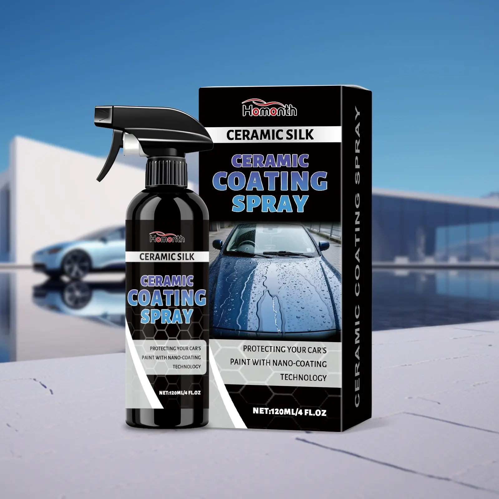 Ceramic Coating Spray for Cars – Restores Dull Paint, Anti-Fading, UV & Weather Resistant, Creates Smooth Glossy Finish, Repels Water, Dust & Dirt, Non-Damaging Formula, Easy Application, Perfect for Car Care, Maintenance & Surface Protection 6