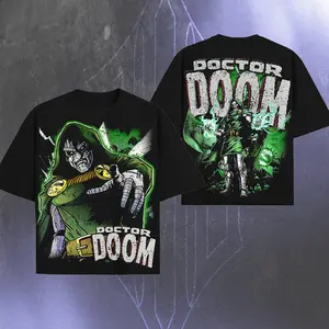Dr. Doom God MCU Comic Heavyweight 100% Cotton T-Shirt, Dark Speedster Graphic Tee, Classic Comics Design Apparel, Comics Book Hero Merch