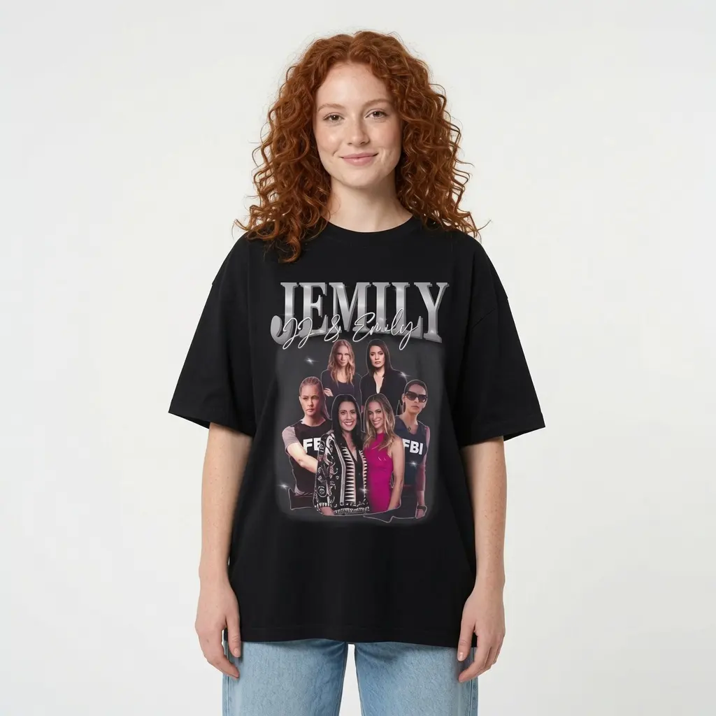 Criminal Minds Fans Vintage Jemily, Jj And Emily Shirt - Perfect Gift Ideas For Crime Show Tshirt Cotton Fit Top Womenswear