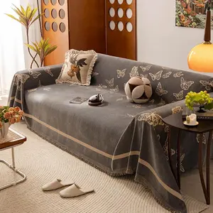 Butterfly Pattern Sofa Cover, Couch Cover, 1 Count Non-slip, Sofa Slipcover, Dustproof Sofa Slipcover, Soft Comfortable Sofa Protector, Home Decor Supplies for Living Room Bedroom Office