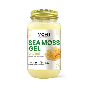 Sea Moss Gel Organic Raw (12 Flavors) 24oz Wildсrafted Gold Sea Moss Gel from Saint Lucia | 92 Vitamins and Minerals | Pure Raw+Non-GMO | Vegan Superfood