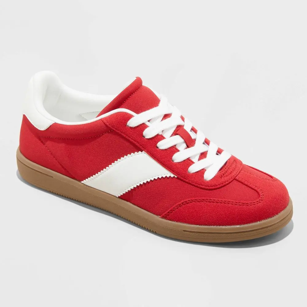Universal Thread Women's Spencer Sneakers, Synthetic Paneled Low Top Trainers with Memory Foam Insole and Medium Width
