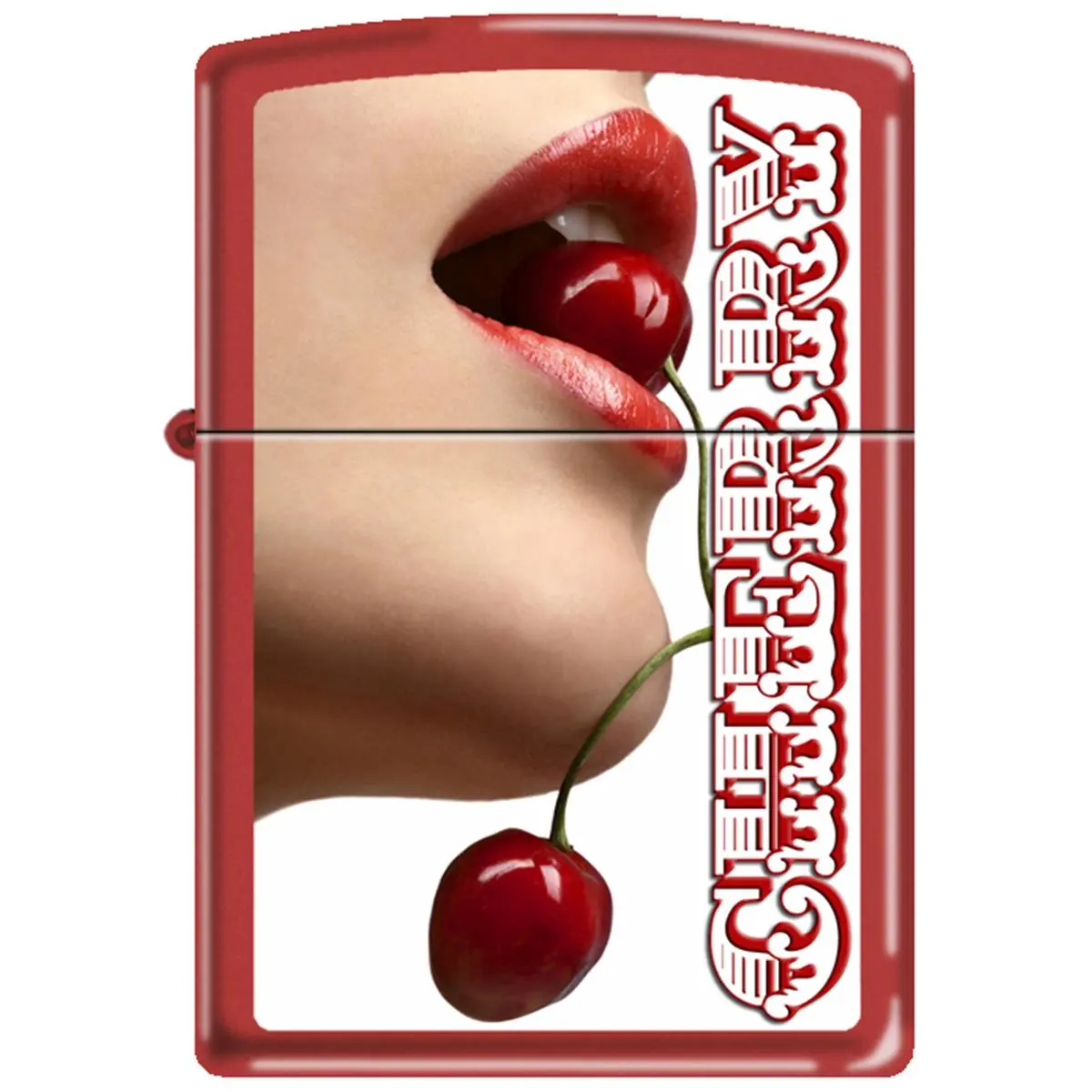 212 MAIN 2019 233 Cherry Lips Red Matte Pocket Lighter, Lighter Accessories