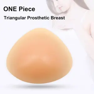 One Piece WANTES Beige Silicone Breast Form Mastectomy Prosthesis Insert Pad Bra Enhancer for Hot Spring Swimsuit