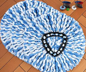 Spin Mop Head Refills 3-Pack for OCeda EasyWring, Reusable Deep-Cleaning Microfiber Replacement Heads for Hardwood & Tile Floors