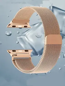Fashionable New Mesh Stainless Steel Strap for Apple Watch, Fits 38-49mm Models, Milanese Magnetic Loop Band for Men & Women