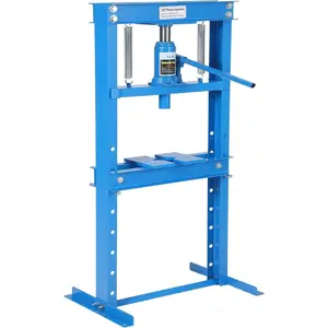 12-Ton Hydraulic h-Frame Shop Press with Adjustable Worktable & Press Plates | Heavy-Duty Press for Bending Straightening Bearing Installation | Ideal for Auto Repair Garages & Workshops,Blue