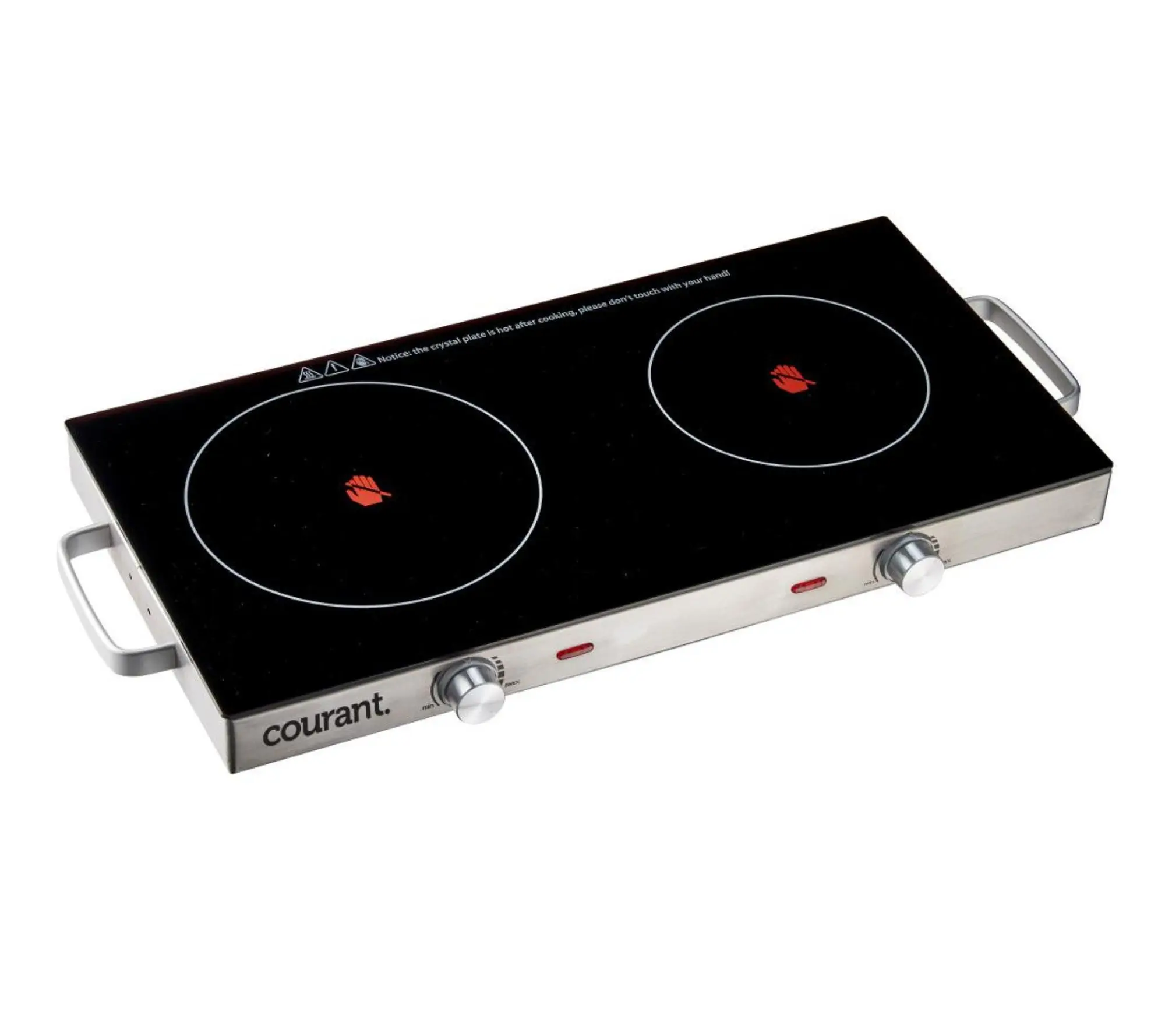 Courant Double Ceramic Glass Cooktop - Stainless Steel Courant Double Ceramic Glass Cooktop - Stainless Steel