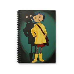 Coraline Spiral Notebook - Ruled Line, Sketchbook for Artists, Fiction Book Lover Gift, Journal for Writers, Personal Diary, Cute Stationery