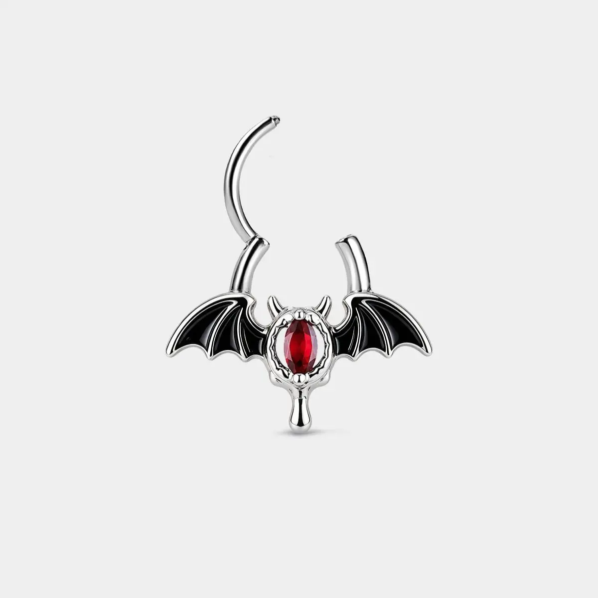 OUFER 16G Evil Eye Bat Wing Septum Ring