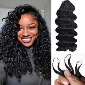 ISEE HAIR Loose Deep Crochet Human Hair for Boho Braid Styles Miracle Knots Soft Lightweight Vacation Hair Natural Texture Easy Maintenance Low Effort Style Summer Vibe, Lightweight Hair  #ISEECrochetNewArrivals #SummerVibes