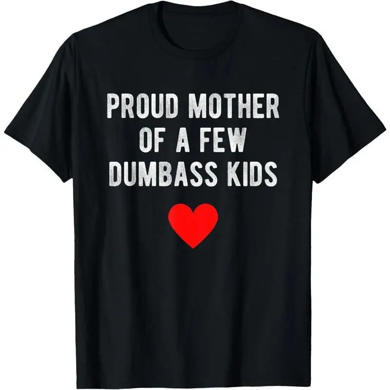 Women's Cotton Soft Short-Sleeve Graphic T-Shirt - Funny Quote "Proud Mama of Tiny Chaos-Goblins", Basic Unisex Wear, Lightweight Retro Fit, Summer Essential, Casual Streetwear, Party Wear, Mother’s Day Gift, Dry in Shade