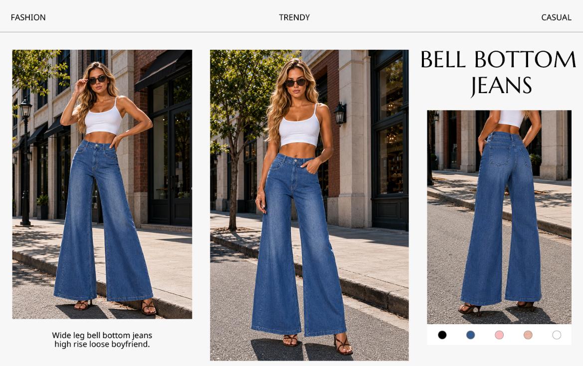 Cicy Bell Women's High Waisted Flared Jeans Bell Bottom Wide Leg Denim Pants | Baggy, Loose Fit, Boyfriends, Y2k, Going Out, Vintage 90s, Casual Trendy, Work Office, Teacher, Floral Print, High Rise Cicy Bell Women's High Waisted Flared Jeans Bell Bottom Wide Leg Denim Pants | Baggy, Loose Fit, Boyfriends, Y2k, Going Out, Vintage 90s, Casual Trendy, Work Office, Teacher, Floral Print, High Rise