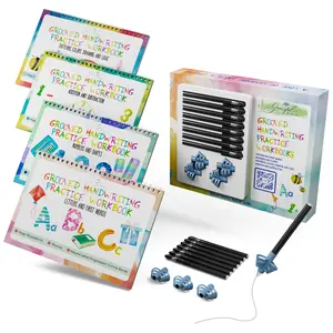 Reusable Grooved Handwriting Workbooks for Kids With Disappearing Ink