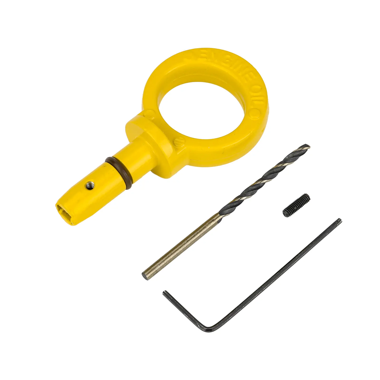 3MIRRORS Aluminum Metal Oil Dipstick Pull Handle, Leak Prevention, Universal Fit for Dodge Chrysler Jeep Models w/Viton O-Ring, Includes 2.5mm High-Speed Steel Twist Drill, Wrench, Black Pull Handle & Installation Kit