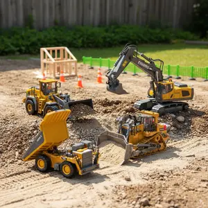 【Akeleo】The most comprehensive engineering vehicle assembly set, Made of some metal parts. Easy to operate and suitable for beginners. Suitable for the whole family to enjoy, Gift for parents and children,Halloween&Christmas ,giftswhiteelephantgift