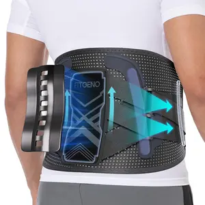 Fit Geno Back Brace for Lower Back Pain Relief, Adjustable Lumbar Support with Ergonomic Pad for Herniated Disc, Sciatica & Lumbar Strain – Breathable Design for Men & Women