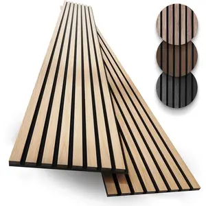 2-Pack  Panels for Wall - Acoustic  Slat Wall Panels, Soundproof Wooden Paneling for Interior Decor