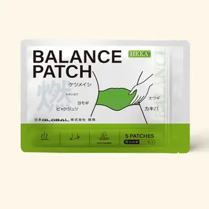 HKKA Balance Patch - 5 Patches for Natural Relief and Energy Boost - Japanese Herbal Formula - Made in Japan