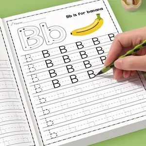 32-Page Children's Writing Practice Book Designed For Preschool Children, Suitable For Home And School Use, Serves As Pen Control Training Aid, Learning Activity Book, Alphabet Practice Book, Learning Materials