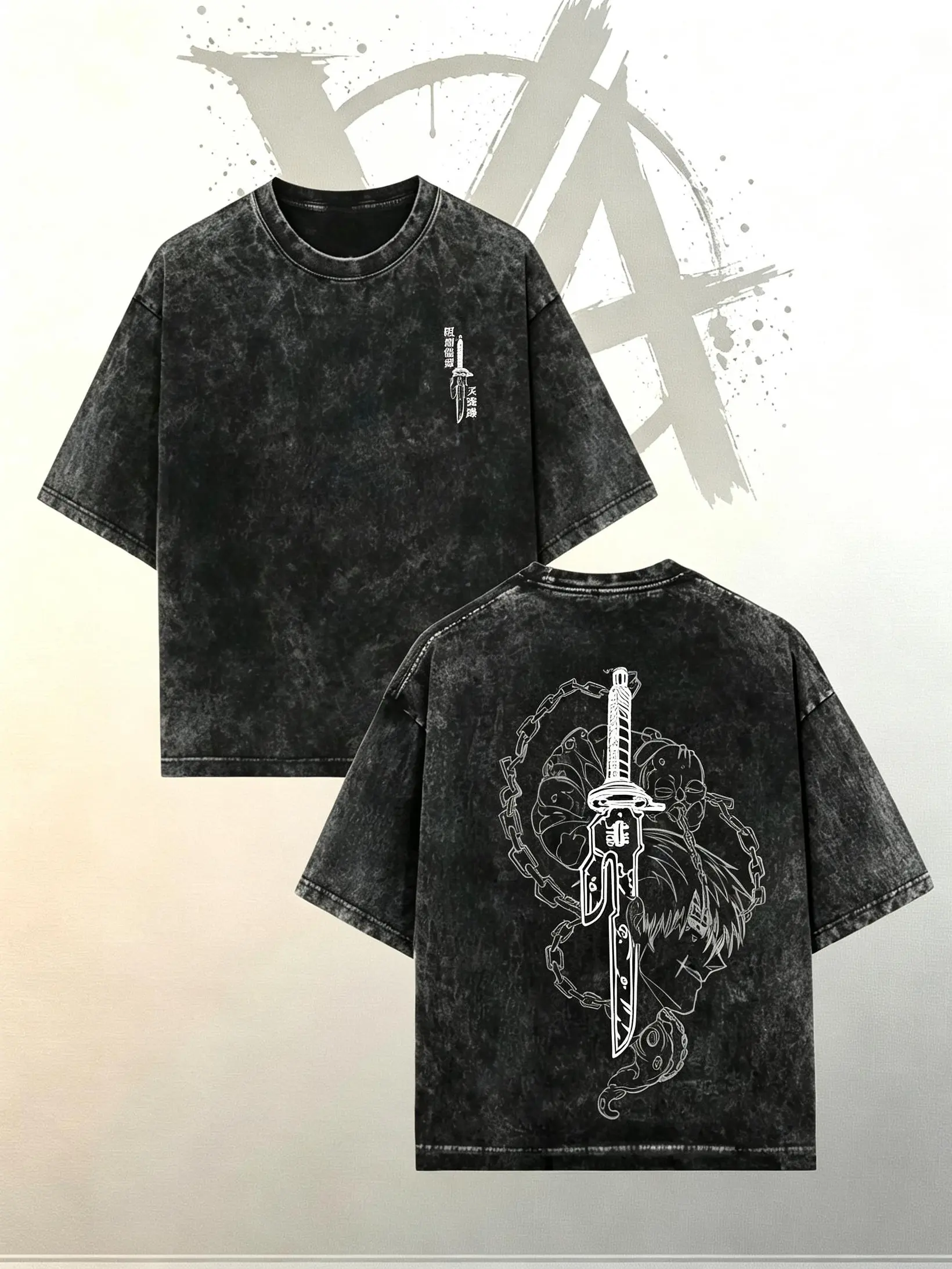 [AVT]Toji Vintage Oversized Washed Tee Unisex Oversize Anime Manga Lightweight Cotton T-Shirt, Hoodies & Sweater Wash Gift For Anime Fan, Anime Lover loungewear t shirt,trendy t-shirts,symbol t-shirt,invincible shirt,humor shirt,funny shirt,student shirt
