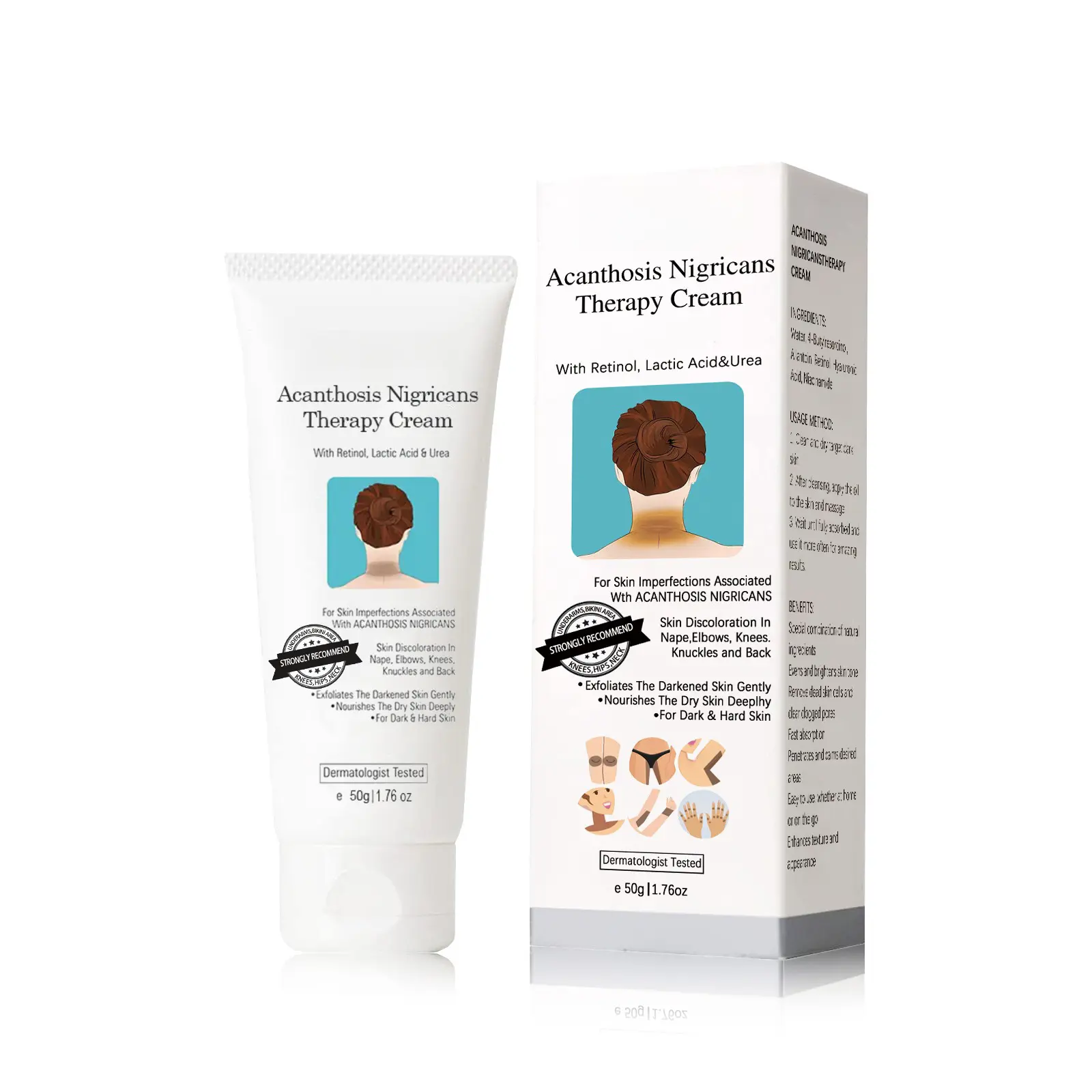 Skin Repair Cream for Underarms, Arms, Knees & Joints, Moisturizing Body Care Cream for Uneven-Looking Skin Tone