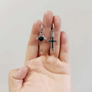 Original Korean-style fashion titanium steel stainless steel spring ear clips, earrings, ear clasps, ear pendants, stainless steel accessories