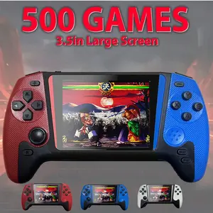 Portable Retro Video Handheld Games Console, 3.5-Inch Joystick, 500 Game Library, Wireless Controller, Rechargeable Battery, TV Connection