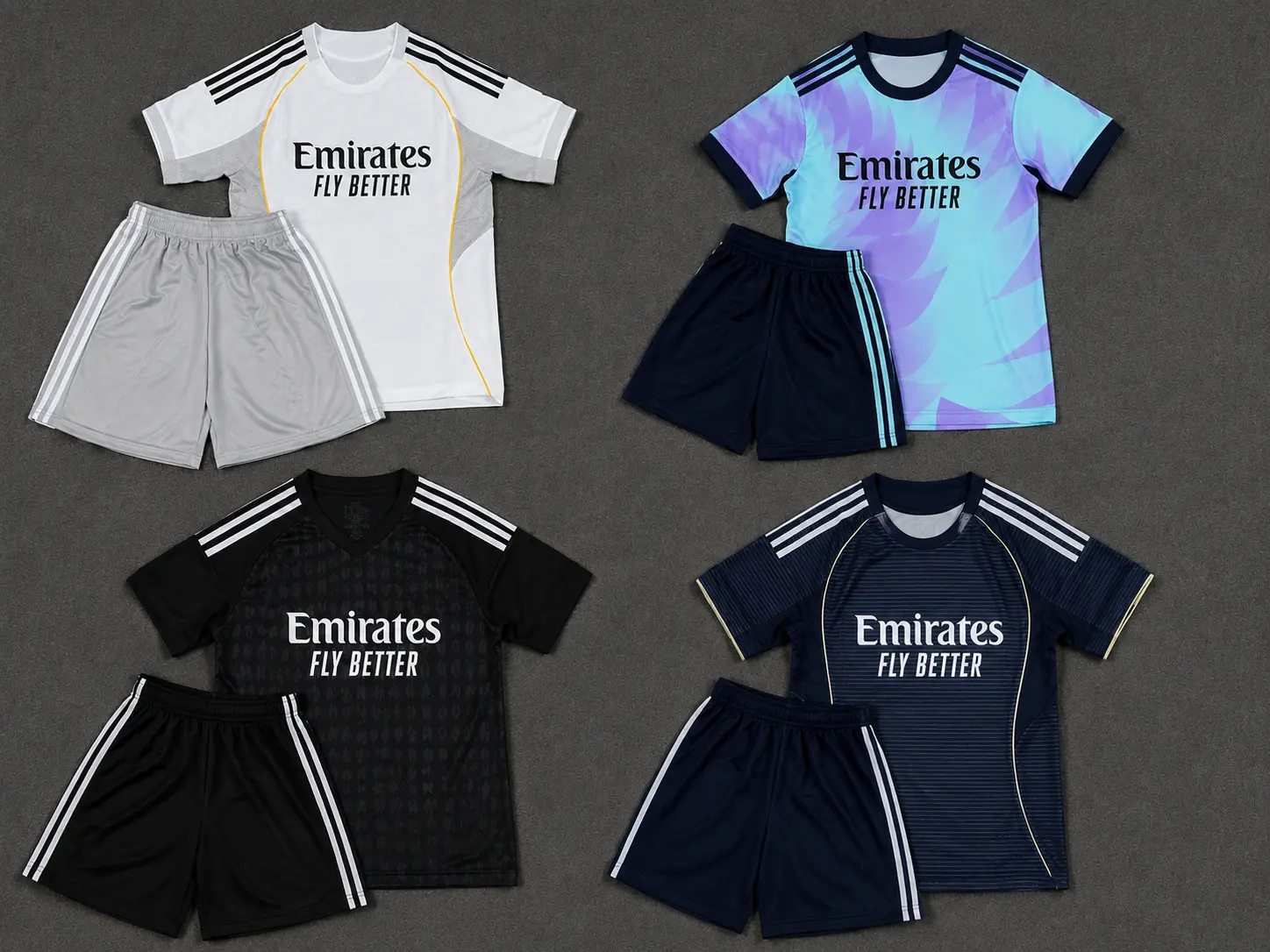 BUY JERSEY GET FREE SHORTS - soccer jersey set football uniform jersey shorts set mens sports shirt athletic wear breathable training kit soccer kit unisex sports outfit summer sportswear multi color jersey